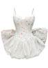 Floral Bow Detail Corset Bubble Dress Light Blue