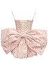 Floral Bow Detail Corset Bubble Dress Pink