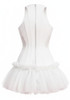 Mesh A Line Dress White