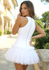 Mesh A Line Dress White