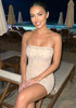 Strapless Crystal Dress Nude
