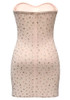 Strapless Crystal Dress Nude