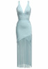 Tassel Detail Maxi Dress Light Blue