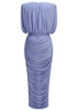 Draped Two Piece Midi Dress Lavender
