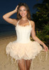 Halter Lace Bubble Dress Ivory