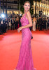 One Shoulder Sequin Maxi Dress Hot Pink