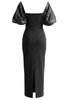 Bardot Crystal Bustier Maxi Dress Black