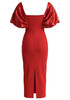 Bardot Crystal Bustier Maxi Dress Red