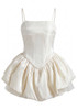 Bubble Mesh Dress Ivory