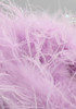 One Shoulder Feather Sequin Dress Lavender