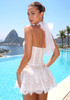 Halter Lace Corset Two Piece Dress White