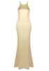 Halter Backless Maxi Dress Gold