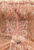 Strapless Bustier Sequin Maxi Dress Coral Pink
