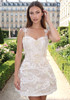 Floral Butterfly Lace A Line Dress Ivory