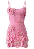 Floral Structured Dress Pink