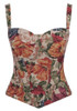 Floral Structured Bustier Top