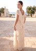 Pearl Layers Maxi Dress Ivory