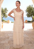 Pearl Layers Maxi Dress Ivory