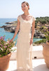 Pearl Layers Maxi Dress Ivory