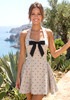 Halter Bow Detail A Line Dress Nude