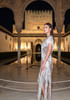 Crystal Tassel Mesh Maxi Dress Silver