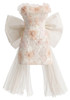 Strapless Floral Bow Detail Dress Ivory