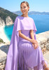 Cape Tassel Maxi Dress Lavender