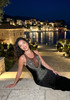 Crystal Mesh Insert Maxi Dress Black