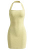Halter Mini Dress Yellow