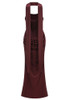 Strapless Draped Corset Maxi Dress Brown