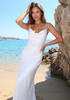 Backless A Line Maxi Dress White