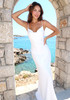 Backless A Line Maxi Dress White