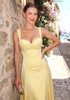 Bustier A Line Corset Maxi Dress Yellow