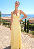 Bustier A Line Corset Maxi Dress Yellow