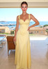 Bustier A Line Corset Maxi Dress Yellow