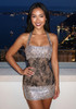 Halter Embellished Lace Dress Black