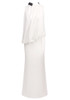 Sequin Detail Draped Two Piece Maxi Dress White