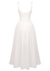 Structured A Line Maxi Dress White