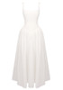 Structured A Line Maxi Dress White