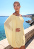 Draped Bardot Dress Yellow