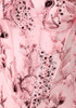 Floral Sequin Structured Bustier Maxi Dress Pink