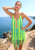 Halter Tassel Dress Green