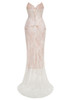 Strapless Lace Corset Two Piece Maxi Dress White