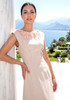 Floral Detail A Line Maxi Dress Nude