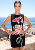 Floral Embroidered Dress Black