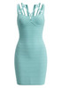 Strappy Bustier Dress Turquoise