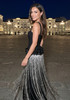 Petal Detail Tassel Maxi Dress Black