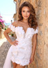 Floral Bardot Dress White