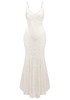 Strappy Lace Maxi Dress Ivory