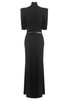 Belt Detail Maxi Dress Black